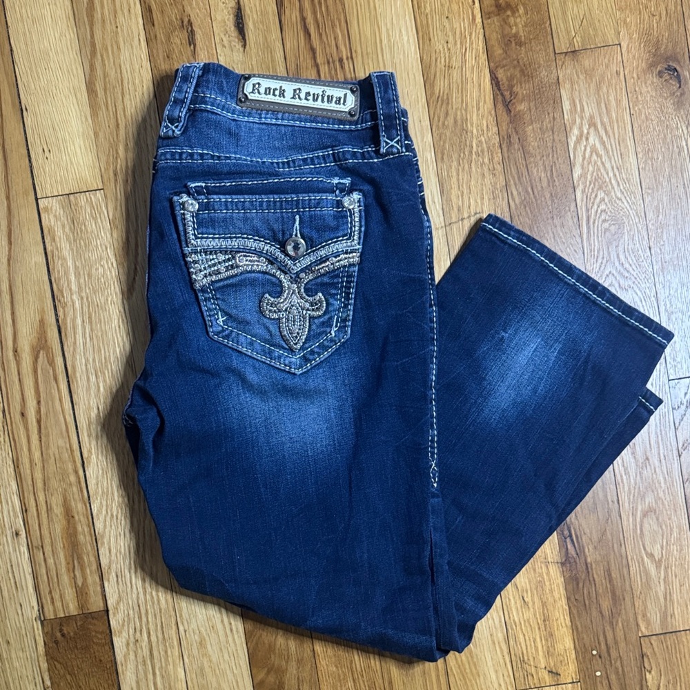Rock Revival Women's Dark Blue Boot Cut Jeans